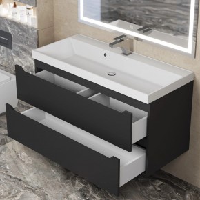 Тумба под раковину Uperwood Tanos 100 см, подвесная, черная матовая в Игриме - igrim.mebel24.online | фото 10