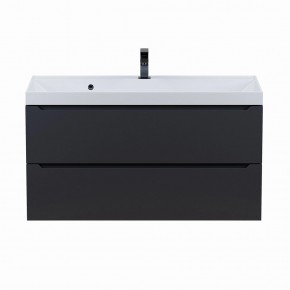 Тумба под раковину Uperwood Tanos 100 см, подвесная, черная матовая в Игриме - igrim.mebel24.online | фото 11