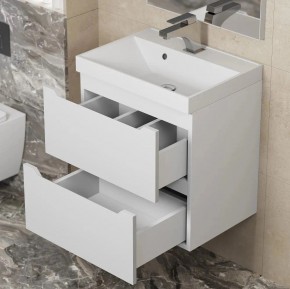 Тумба под раковину Uperwood Tanos 50 см, подвесная, белая матовая в Игриме - igrim.mebel24.online | фото 3
