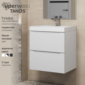 Тумба под раковину Uperwood Tanos 70 см, подвесная, белая матовая в Игриме - igrim.mebel24.online | фото 5