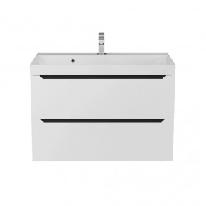 Тумба под раковину Uperwood Tanos 80 см, подвесная, белая/графит в Игриме - igrim.mebel24.online | фото 10