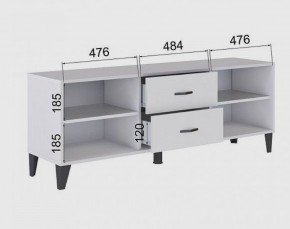 Тумба под ТВ ТВМ-6 (белый) в Игриме - igrim.mebel24.online | фото 2