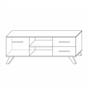 Тумба под ТВ Вега Скандинавия в Игриме - igrim.mebel24.online | фото 5