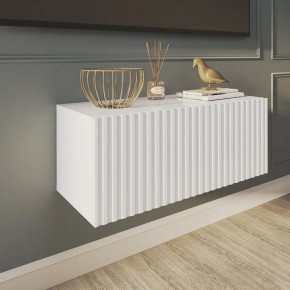 Тумба подвесная под ТВ LINES MTV1-MA 750 Белый глянец (Белый-M 10.1.1) в Игриме - igrim.mebel24.online | фото