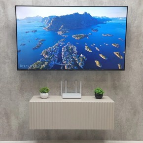 Тумба подвесная под ТВ LINES MTV3-MA 900 Бежевый (Леда-М 10.1.5) в Игриме - igrim.mebel24.online | фото 3