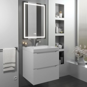 Тумба с раковиной Uperwood Tanos 50 см, подвесная, белая матовая в Игриме - igrim.mebel24.online | фото