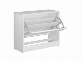 Тумба СИРИУС с откидной полкой для обуви, цвет белый в Игриме - igrim.mebel24.online | фото 3