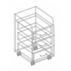 Тумба выкатная с 3 ящиками (Пикар) в Игриме - igrim.mebel24.online | фото 2