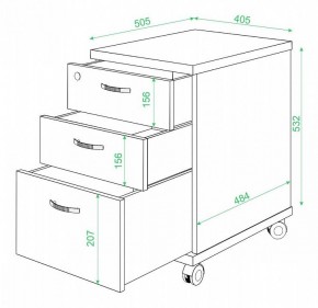 Тумбочка Домино нельсон ТС-2 в Игриме - igrim.mebel24.online | фото 2