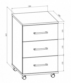 Тумбочка Офис ОФ-22 в Игриме - igrim.mebel24.online | фото 2