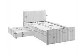 ТВИКС Кровать с ящиками 900 в Игриме - igrim.mebel24.online | фото 3