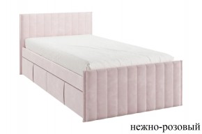 ТВИКС Кровать с ящиками 900 (нежно-розовый) в Игриме - igrim.mebel24.online | фото