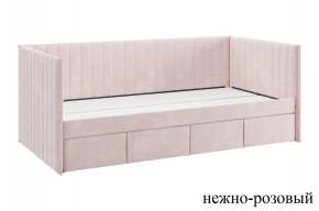 ТВИКС Кровать (софа) с ящиками 900 (нежно-розовый) в Игриме - igrim.mebel24.online | фото