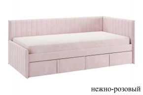ТВИКС Кровать (тахта) с ящиками 900 (нежно-розовый) в Игриме - igrim.mebel24.online | фото