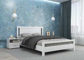 ВАНЕССА Кровать из массива 1400 (Белый Античный) в Игриме - igrim.mebel24.online | фото