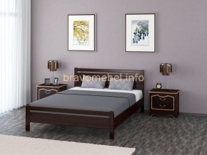 ВЕРОНИКА-1 Кровать из массива 1200 (Темный орех) в Игриме - igrim.mebel24.online | фото