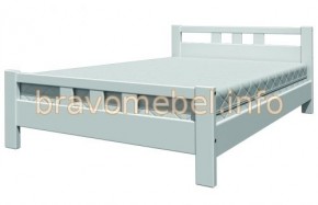 ВЕРОНИКА-2 Кровать из массива 1200 (Белый античный) в Игриме - igrim.mebel24.online | фото