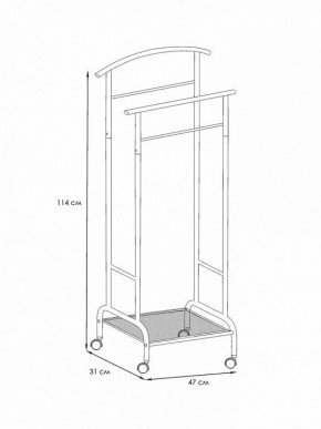 Вешалка для костюма Римини 2М в Игриме - igrim.mebel24.online | фото 4