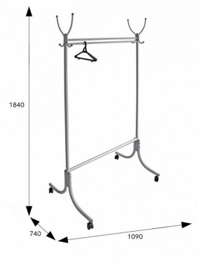 Вешалка гардеробная М 13 в Игриме - igrim.mebel24.online | фото 3