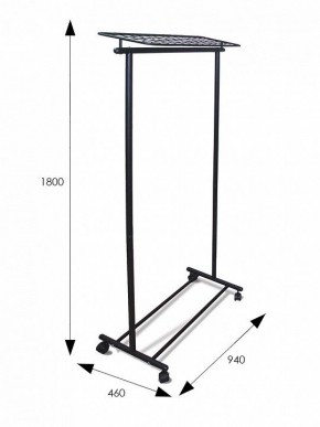 Вешалка гардеробная М-9 черный в Игриме - igrim.mebel24.online | фото 3