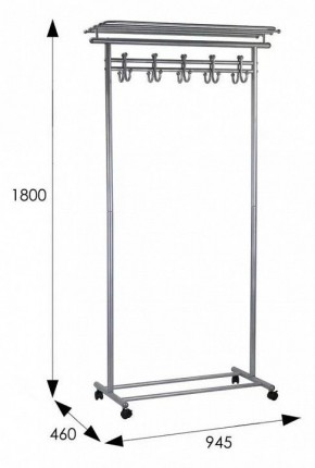 Вешалка гардеробная М 9 в Игриме - igrim.mebel24.online | фото 7