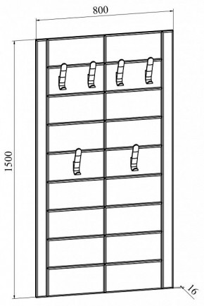 Вешалка настенная Изабель ИЗ-80 в Игриме - igrim.mebel24.online | фото 2