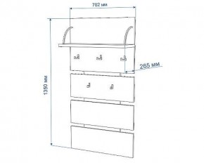 Вешалка Нобиле Веш-70 в Игриме - igrim.mebel24.online | фото 2