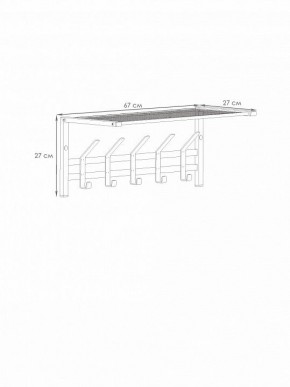 Вешалка-полка Торонто 21 в Игриме - igrim.mebel24.online | фото 3