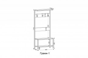 Вешалка с тумбой Гранж-1 в Игриме - igrim.mebel24.online | фото 5