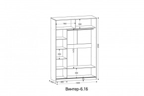 ВИНТЕР - 6.16 Шкаф-купе 1600 с зеркалом в Игриме - igrim.mebel24.online | фото 4