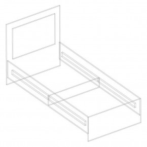 ВИТА Кровать каркас (темно серый) в Игриме - igrim.mebel24.online | фото 2