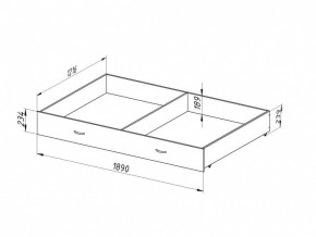 Ящик для металлических кроватей 120*190 (Венге) в Игриме - igrim.mebel24.online | фото