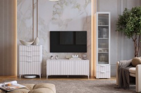 ЗЕФИР Гостиная К1 (белое дерево/белый муар) в Игриме - igrim.mebel24.online | фото 1
