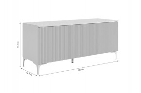ЗЕФИР Гостиная К2 (белое дерево/черный муар) в Игриме - igrim.mebel24.online | фото 4