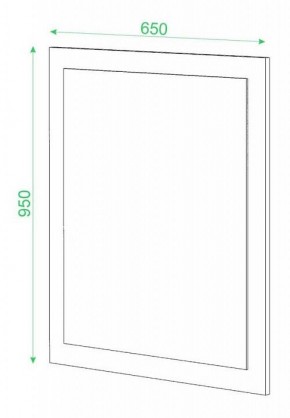 Зеркало настенное Домино в Игриме - igrim.mebel24.online | фото 2