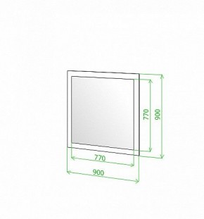 Зеркало настенное Toivo ЗР 90 в Игриме - igrim.mebel24.online | фото 2